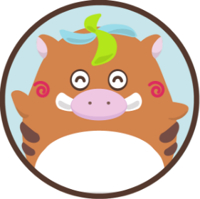 青背景のいのぷ〜